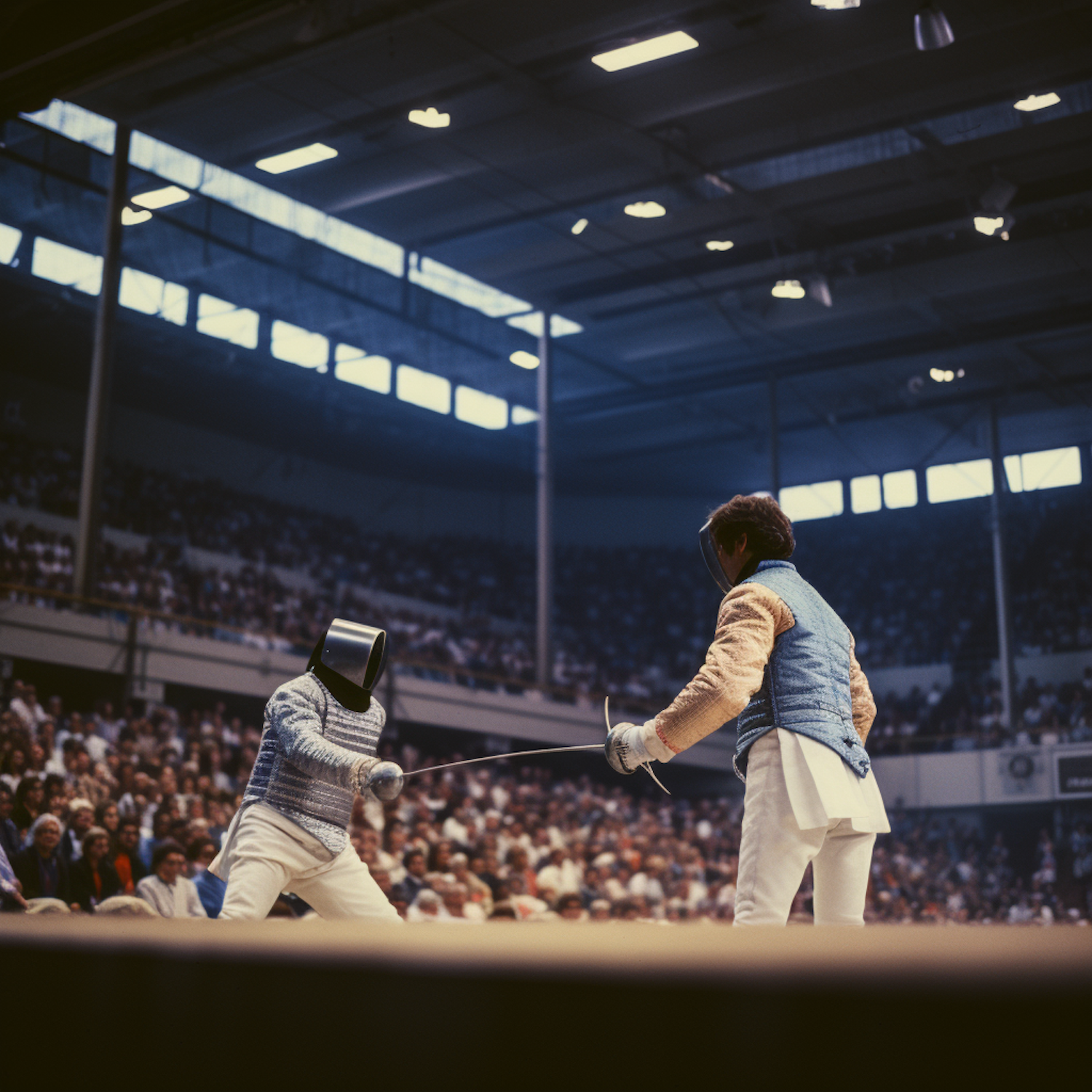 Dramatic Fencing Duel Perspective