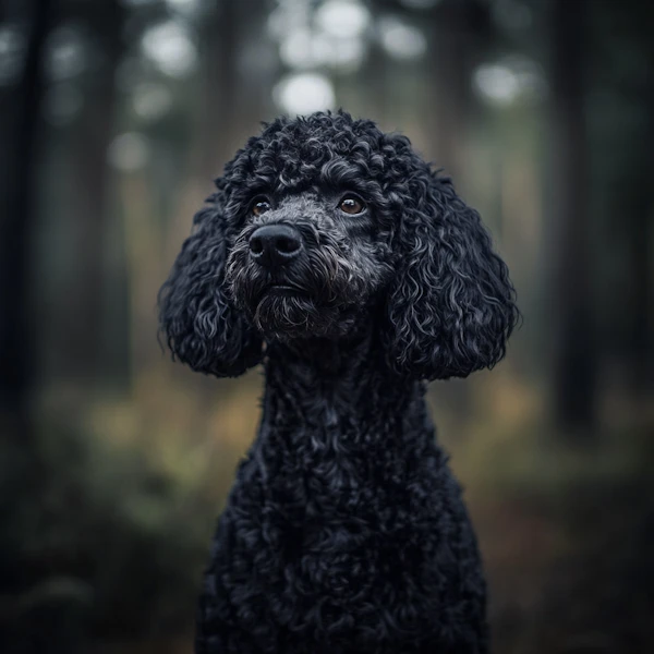 Black Poodle Portrait