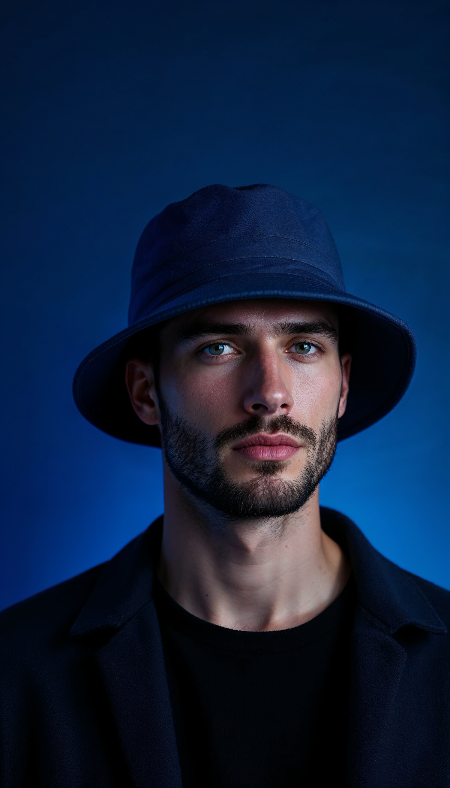 Portrait of a Man in Blue