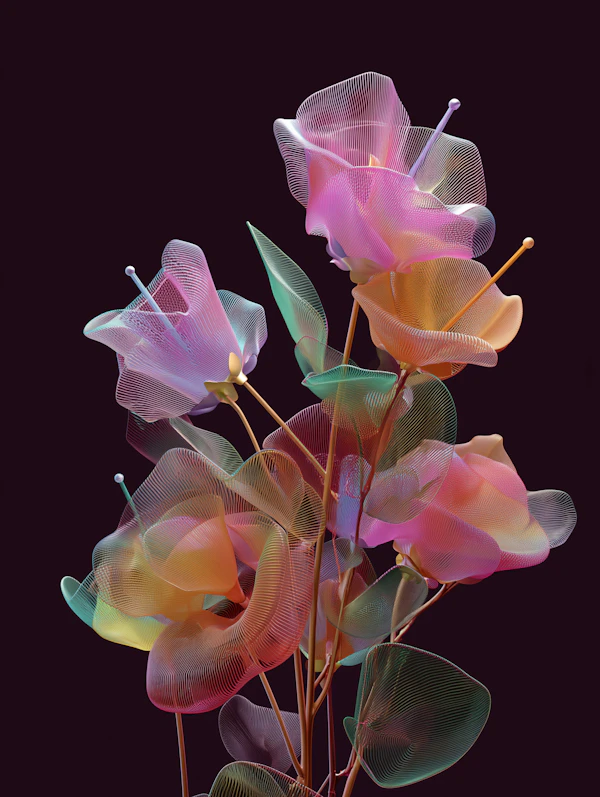 Abstract Floral Art