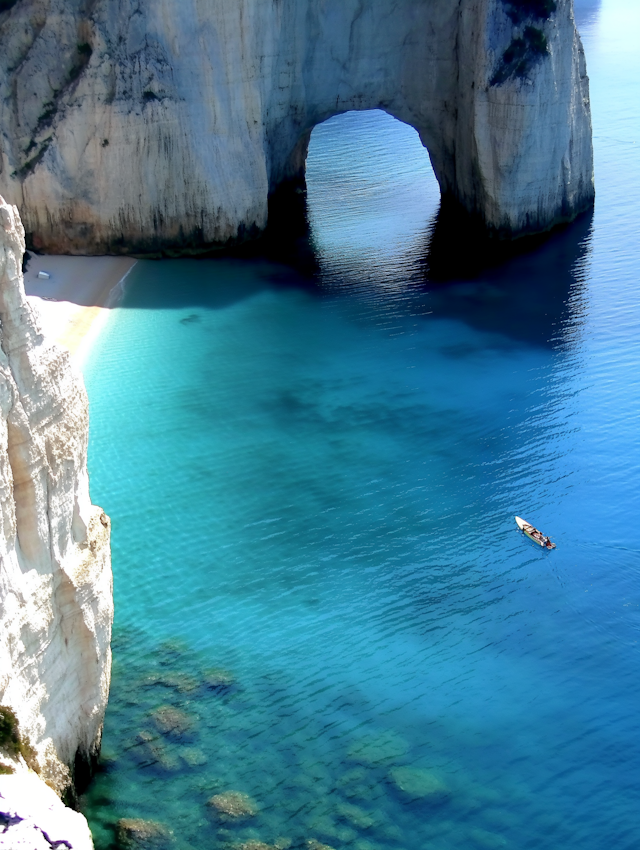 Coastal Majesty with Cliff and Sea