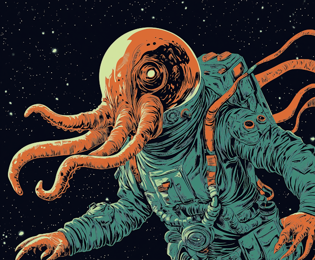 Octopus-Headed Astronaut