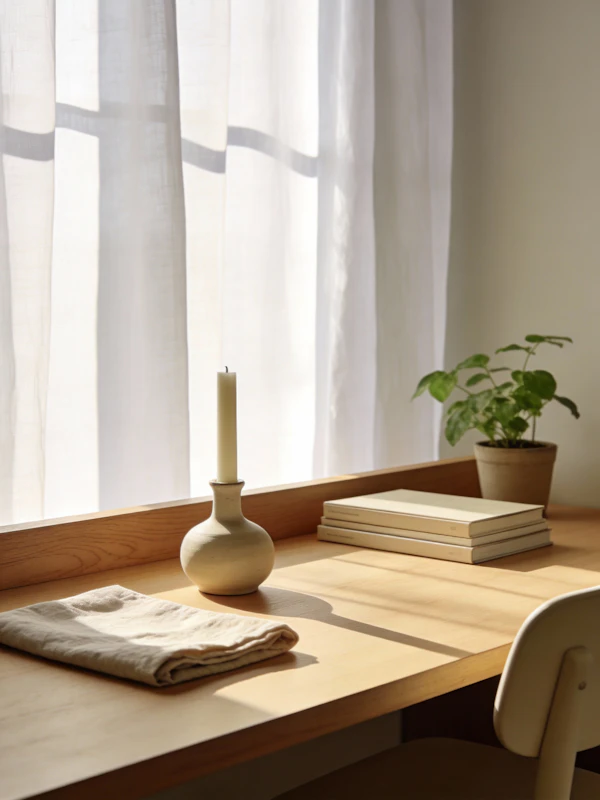 Serene Workspace Scene