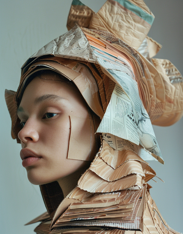 Paper Headdress Portrait