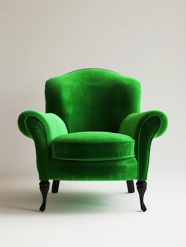 Luxurious Green Armchair
