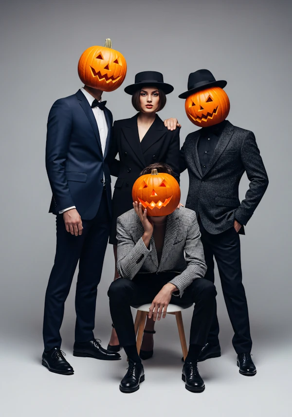 Pumpkin-Headed Elegance