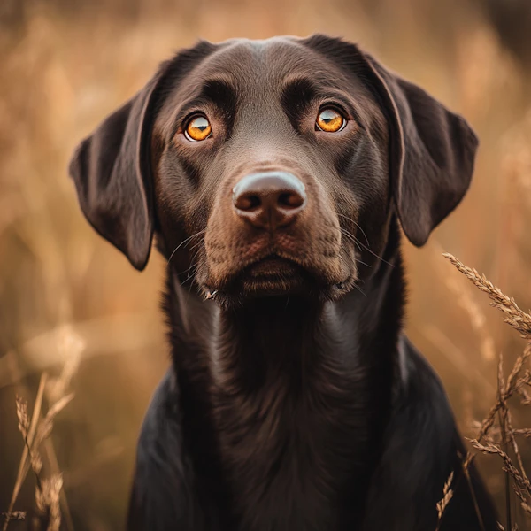 Chocolate Labrador Portrait