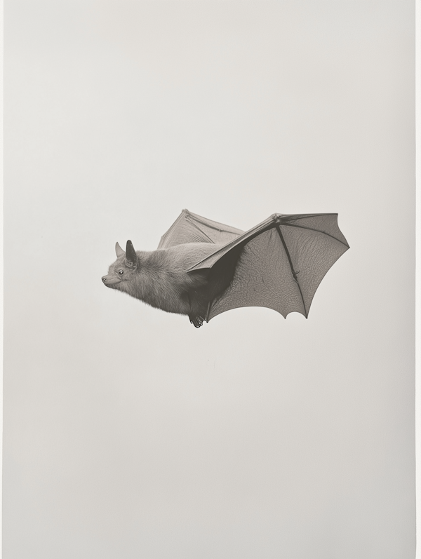 Bat in Mid-Flight