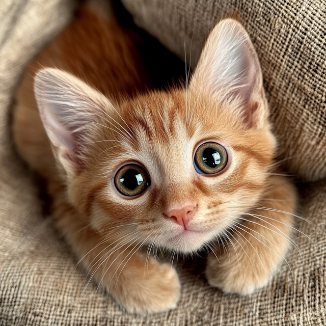 Adorable Orange Tabby Kitten