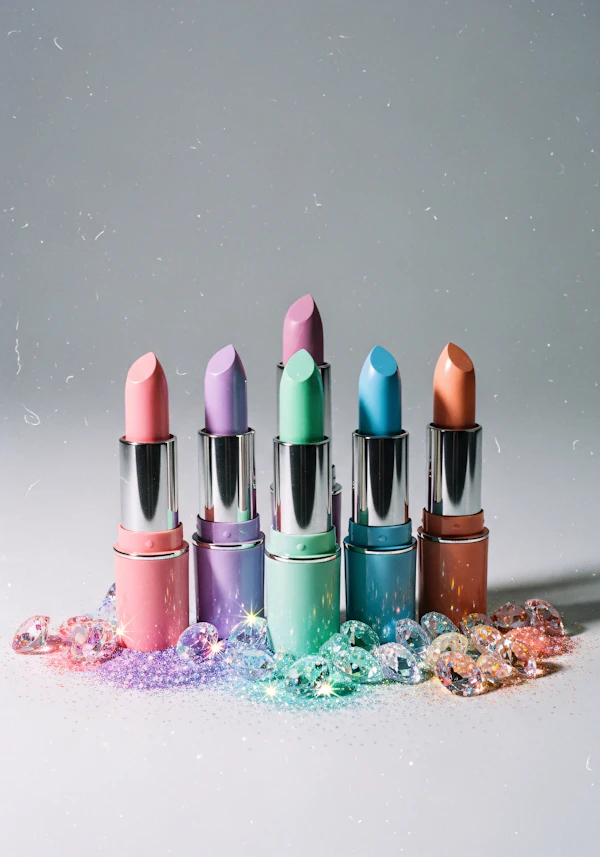 Pastel Lipstick Display