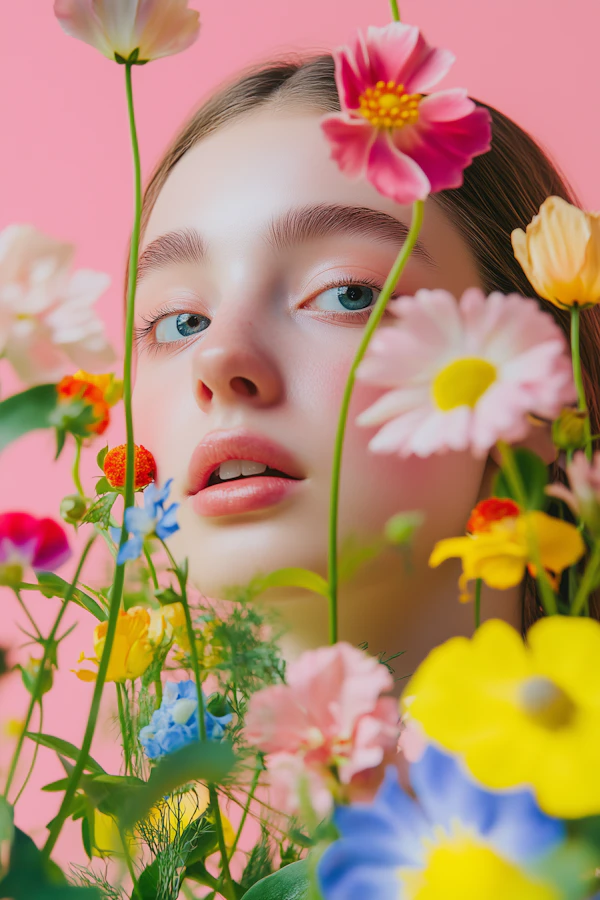 Floral Portrait Harmony
