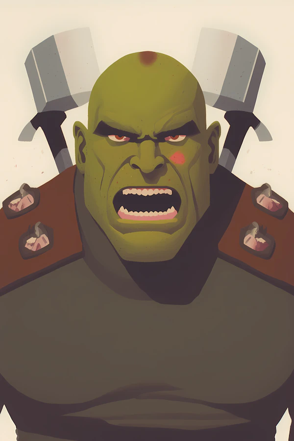 Green Warrior Portrait