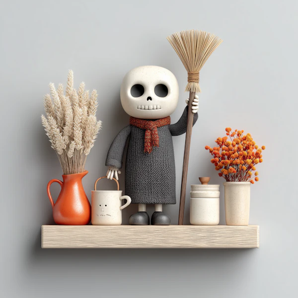 Autumn Skeleton Display