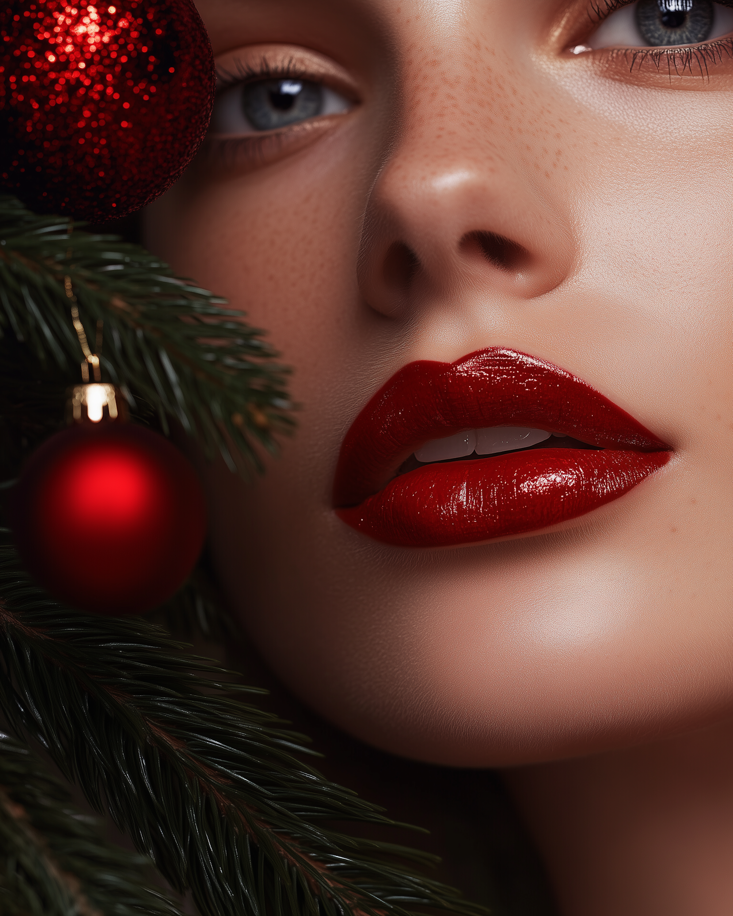 Festive Glamour Close-Up