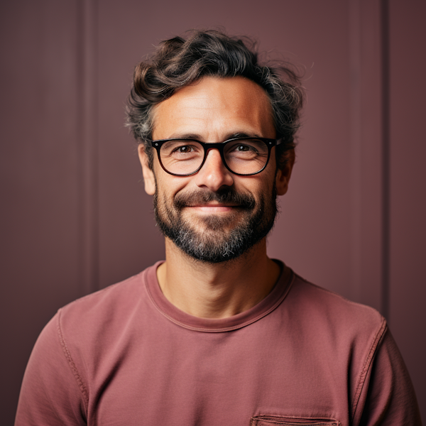 Scholarly Gentleman with a Warm Smile