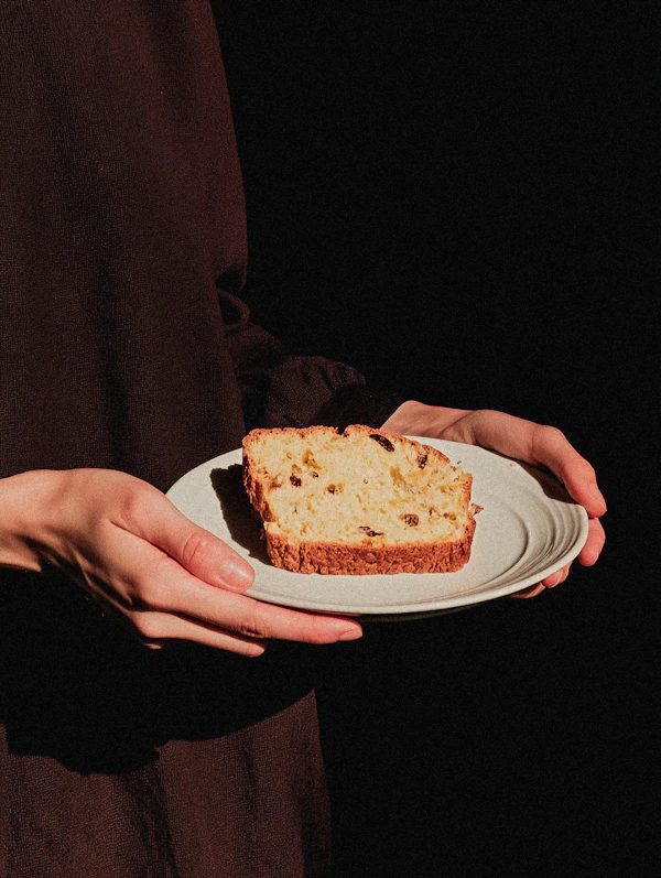 Raisin Bread on Plate