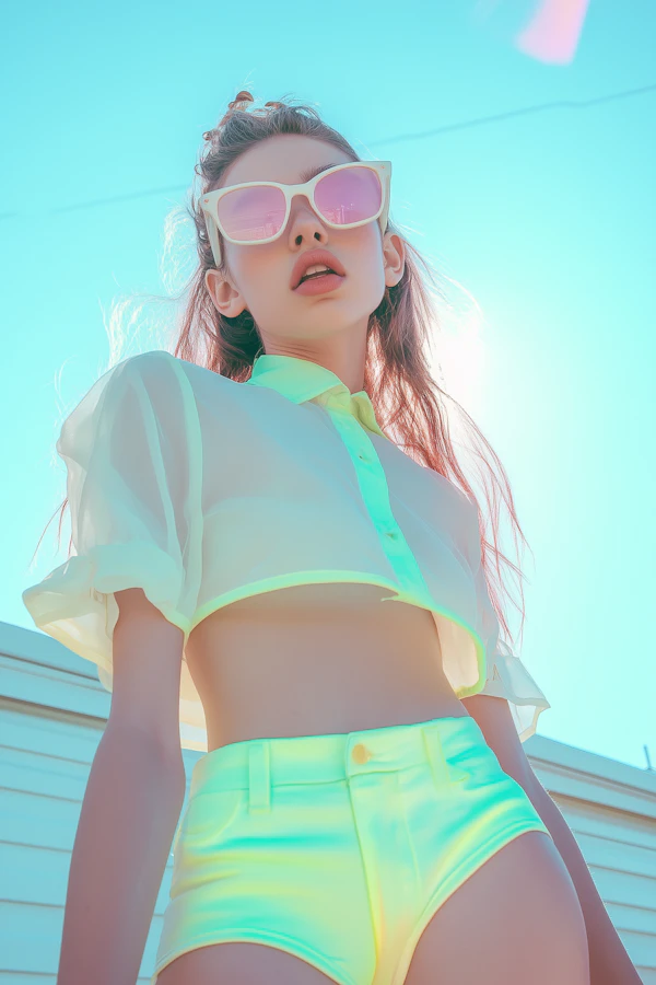 Neon Fashion Portrait