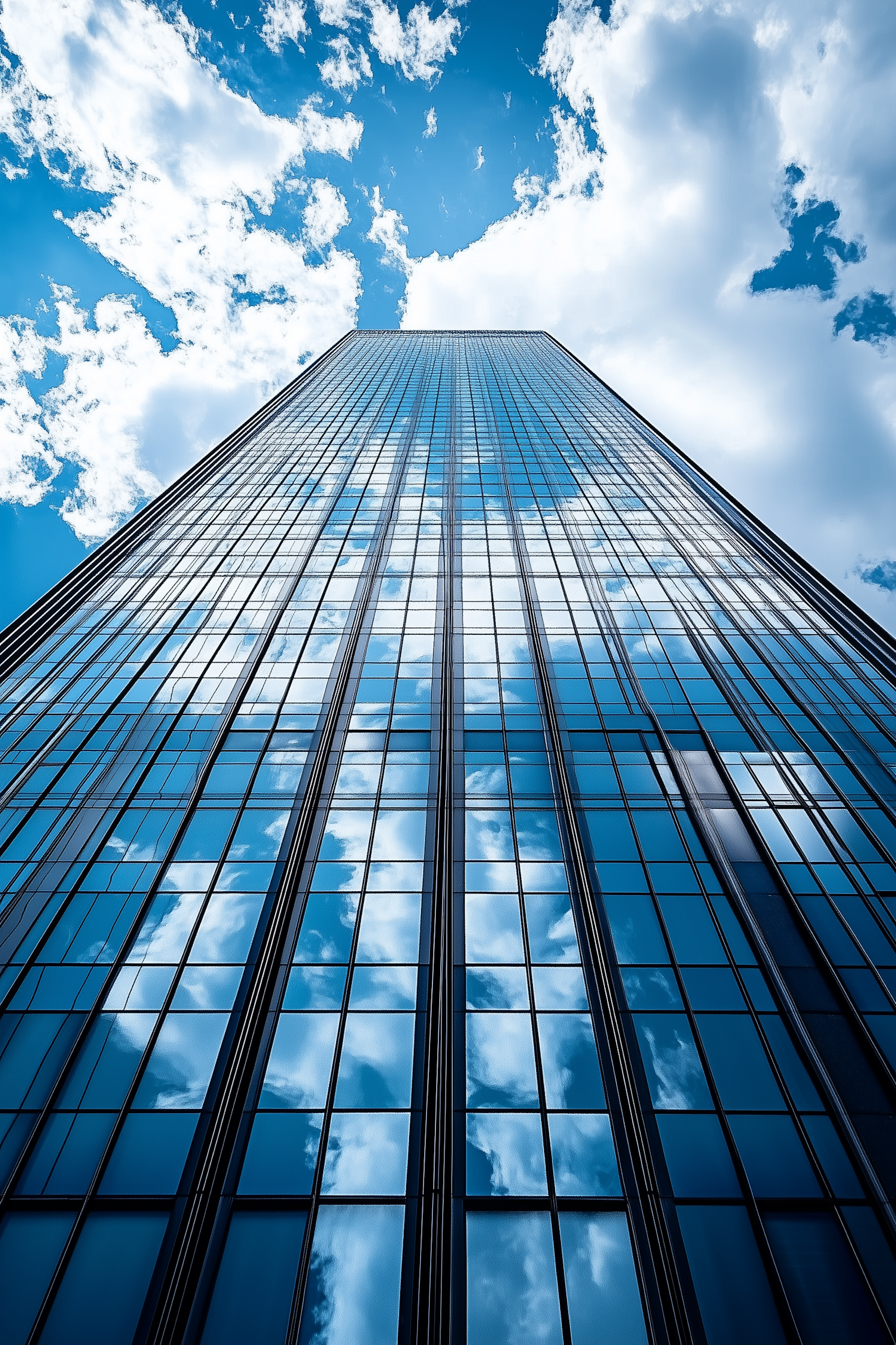 Skyscraper and Sky Reflection