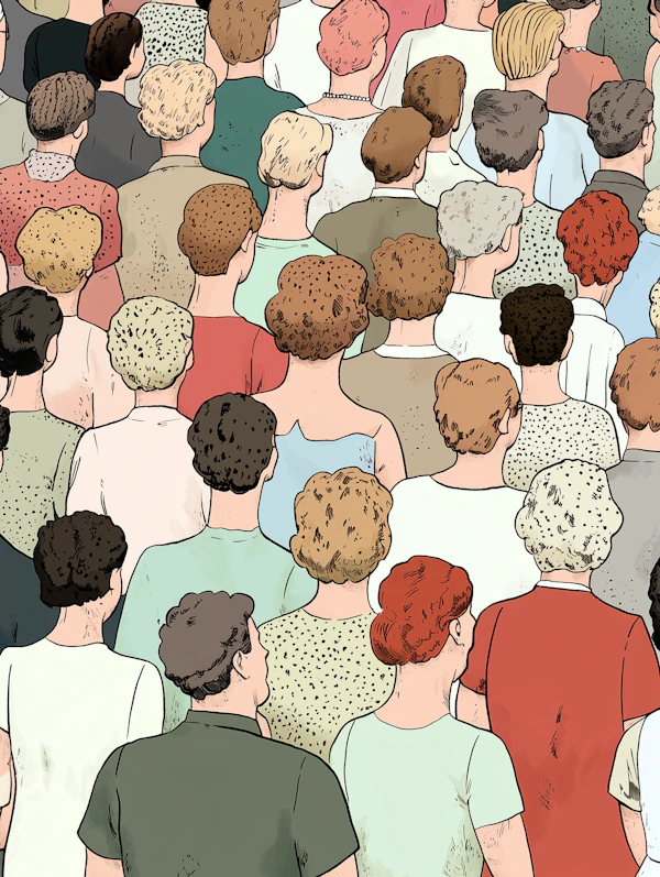 Diverse Crowd Illustration