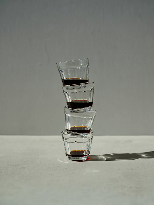 Stacked Glass Cups