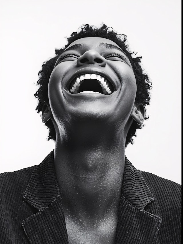 Radiant Laughter Portrait