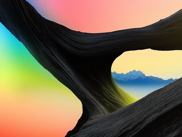 Surreal Rockscape Sunset