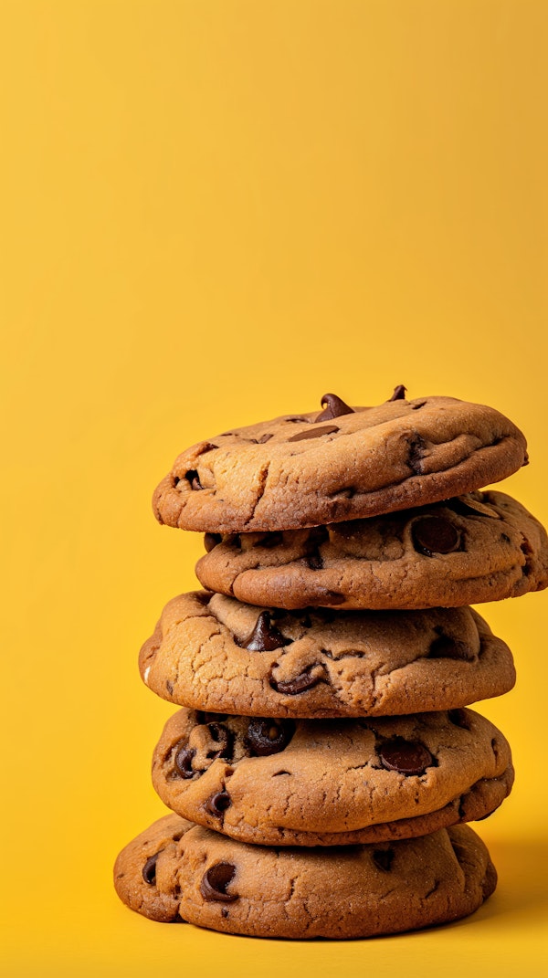 Stack of Chocolate Chip Cookies