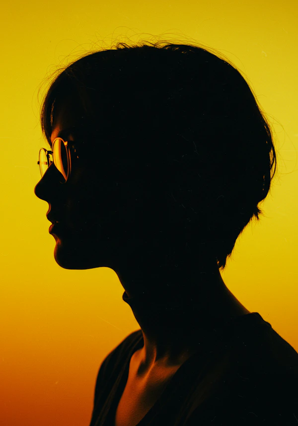 Silhouette on Yellow