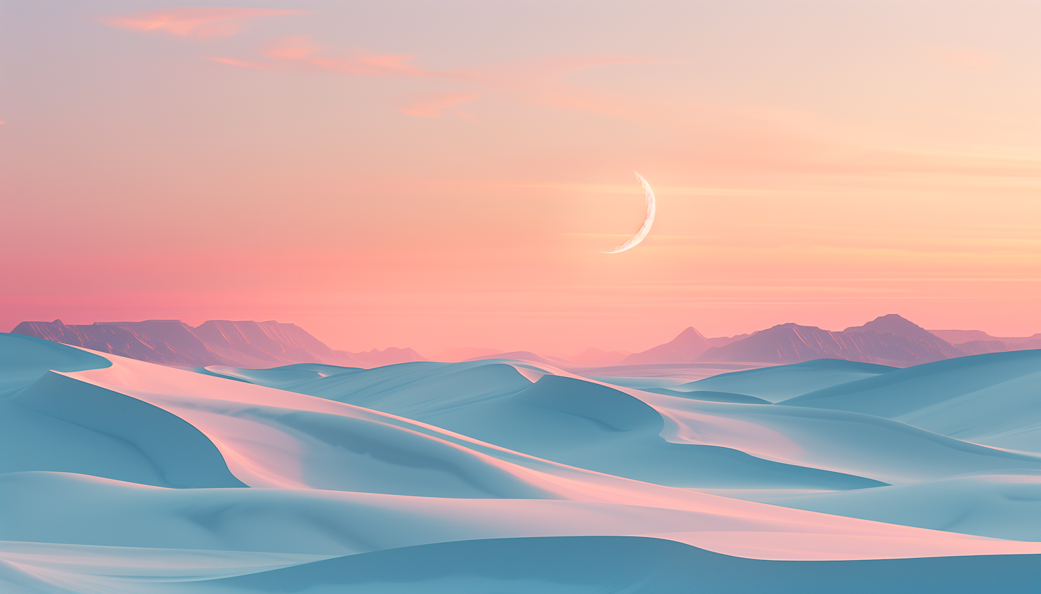 Serene Desert Dunes at Twilight