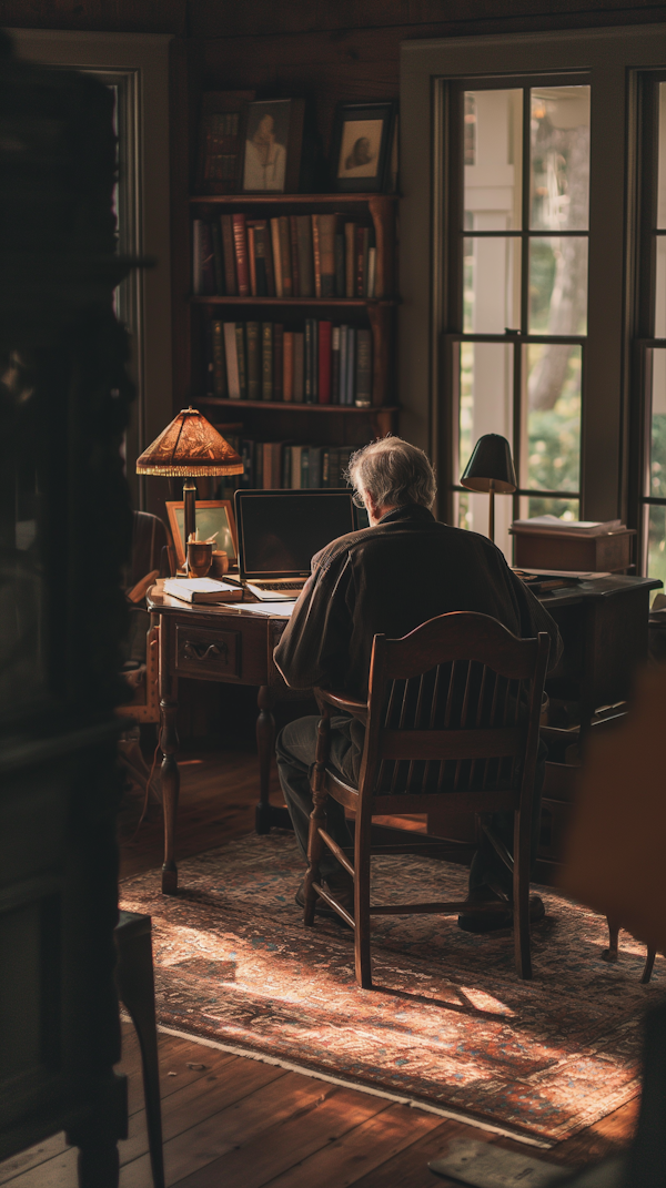 Serene Home Office Scene