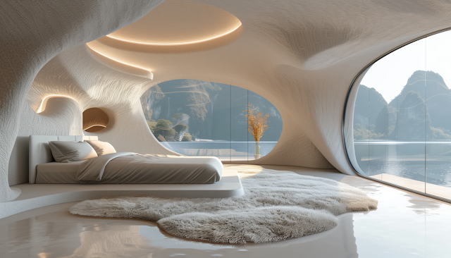 Modern and Organic Bedroom Interior