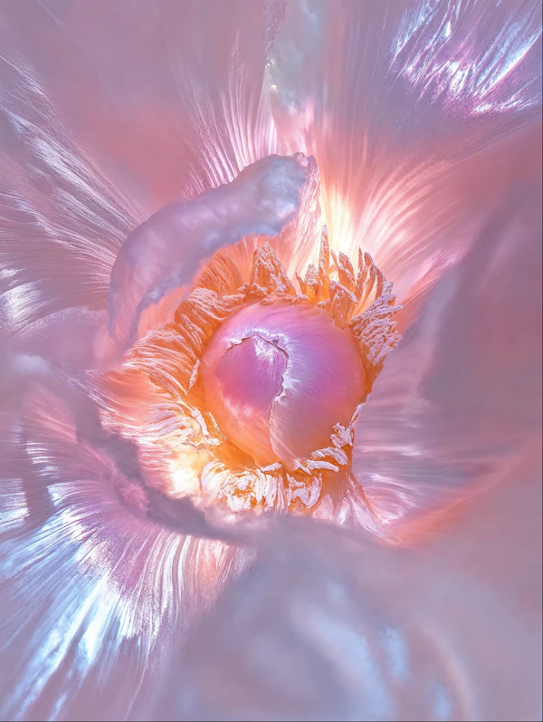 Ethereal Cosmic Flower