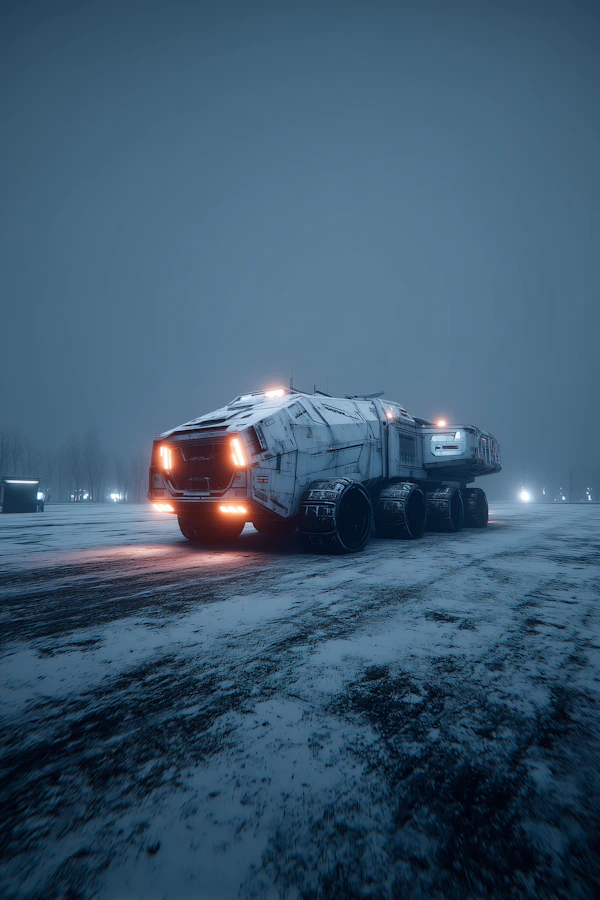 Futuristic Snow Vehicle