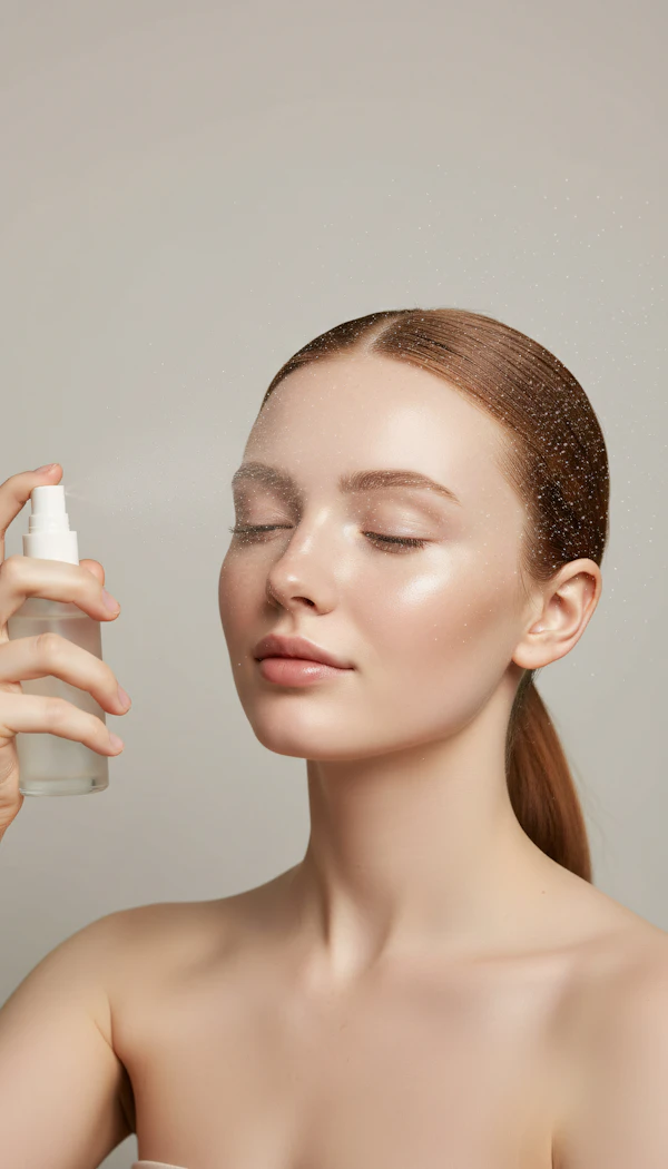 Woman Mist Spraying
