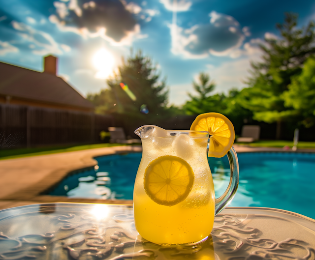 Summer Lemonade by the Pool