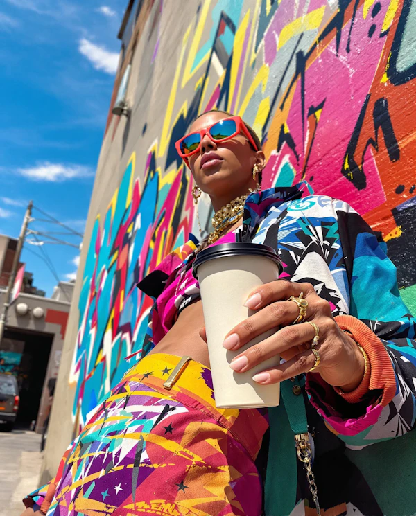 Stylish Woman Graffiti