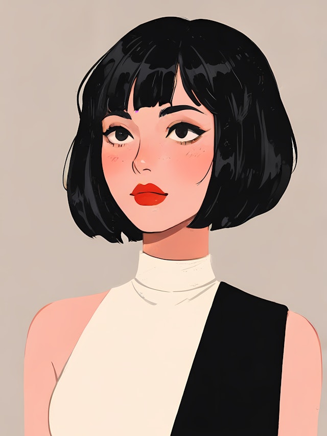 Stylized Woman Illustration