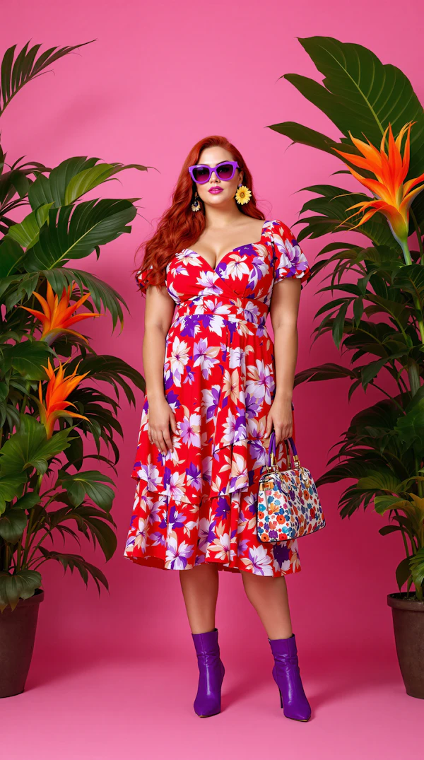 Tropical Fashion Portrait