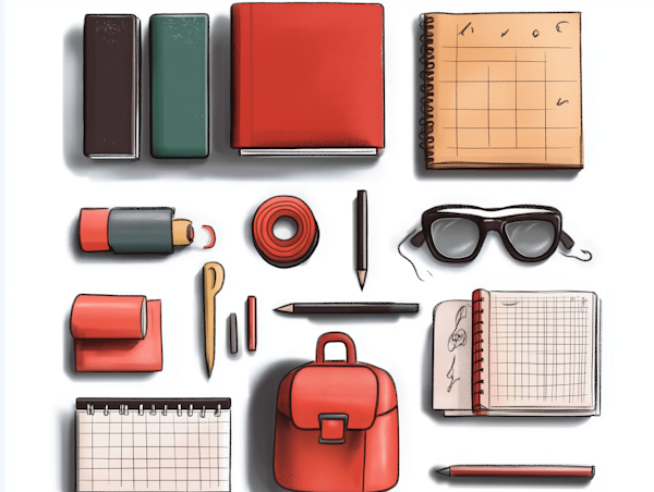 Stylized Stationery and Personal Items