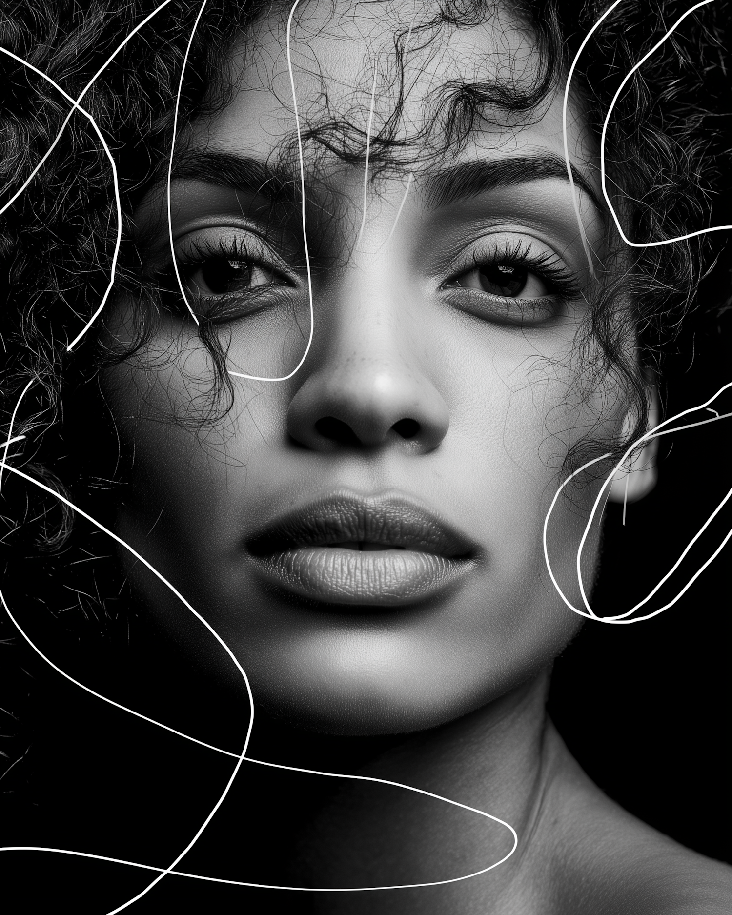 Black-and-White Portrait