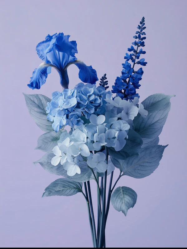 Elegant Blue Bouquet