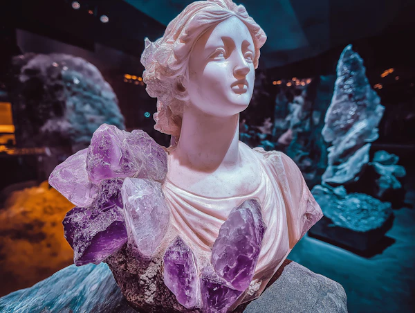 Classical Sculpture with Gemstones