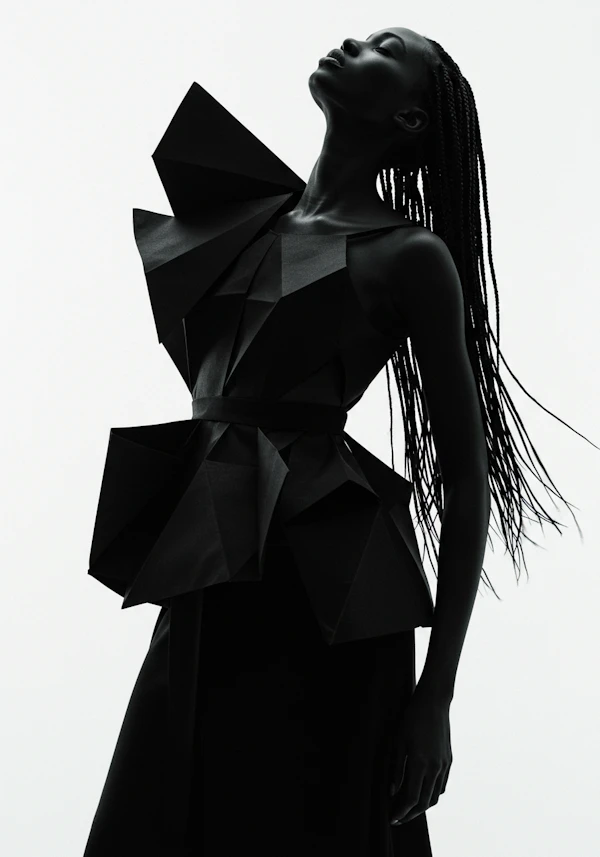 Elegant Avant-Garde Pose