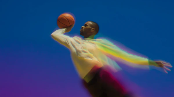 Basketball Action Shot