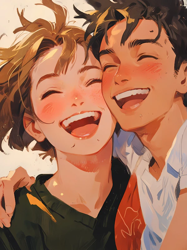 Colorful Joyful Portrait