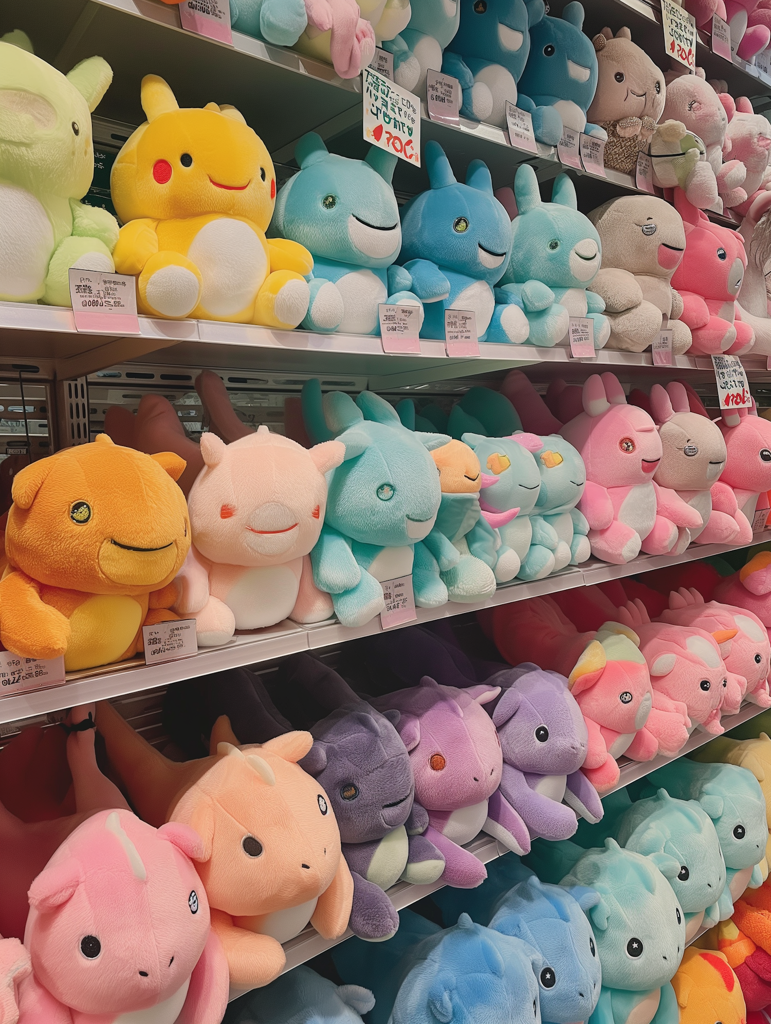 Colorful Plush Toy Collection