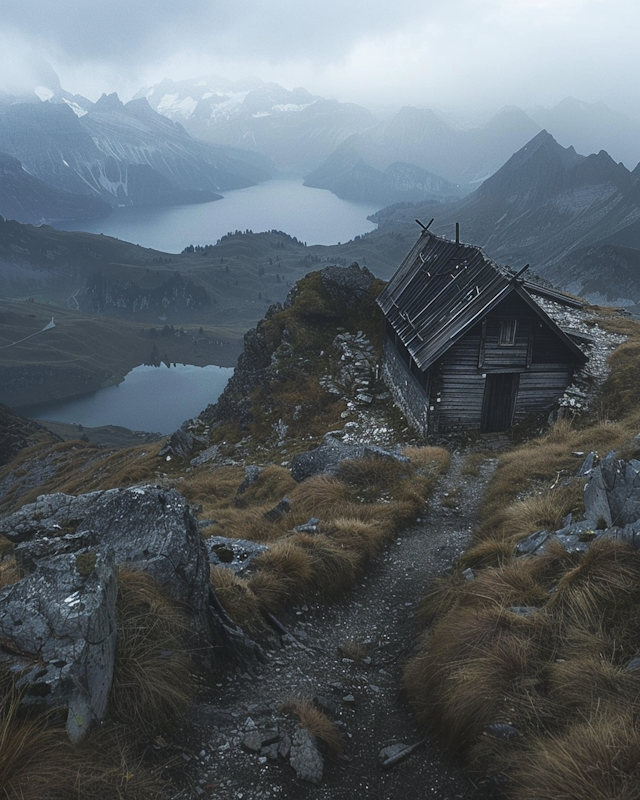 Desolate Mountain Cabin