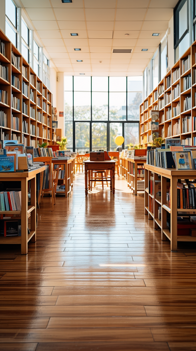 Serene Luminescent Library