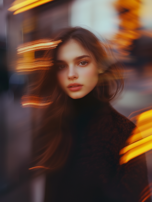 Dreamy Portrait of a Young Woman