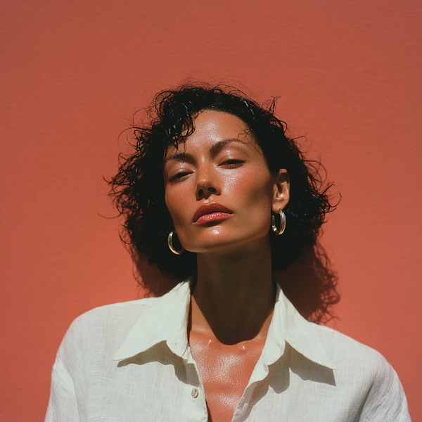 Serene Sunlit Portrait